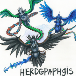 Mitolojik canlılar - Hydra, Cerberus, Pegasus