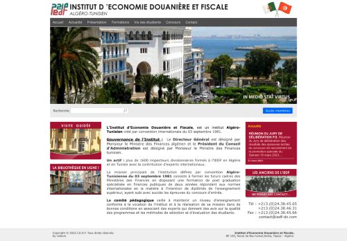 Institut Maghrébin d'Economie Douanière et Fiscale (Institut Algero Tunisien)