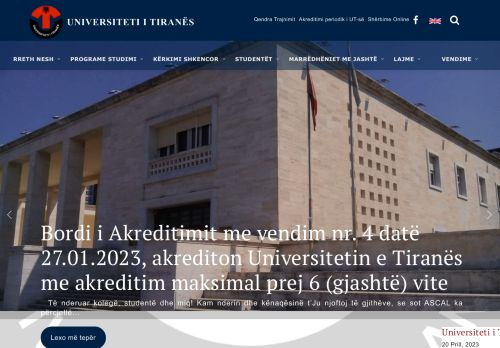 University of Tirana / Universiteti i Tiranës